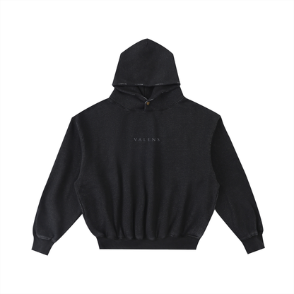 Valens Classic Frayed Washed Fleece Hoodie