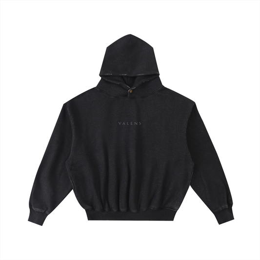 Valens Classic Frayed Washed Fleece Hoodie